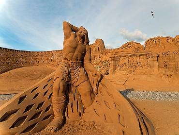 Sandskulptur Søndervig - Danmark
