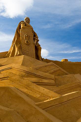 Sandskulptur Søndervig - Danmark