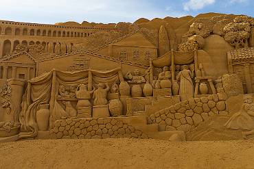 Sandskulptur Søndervig - Danmark