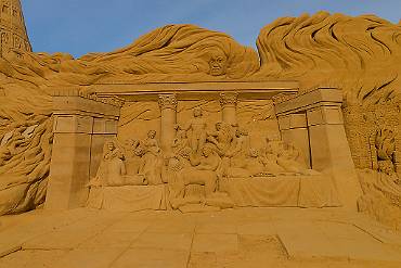 Sandskulptur Søndervig - Danmark