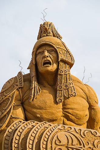Sandskulptur Søndervig - Danmark