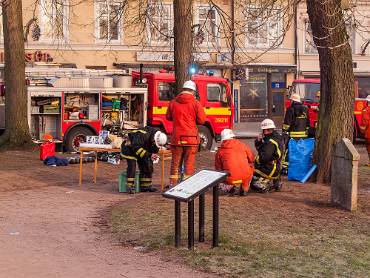 Rast/energipåfyllning Centrumbranden Annandag jul 2008 - Skövde